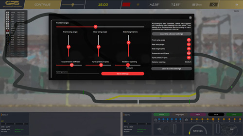 Real and immersive grand prix manager game